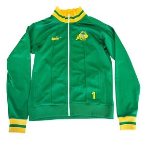 Nike Team Oregon Track Jacket Steve Prefontaine Pre Green Yellow Woman's Large